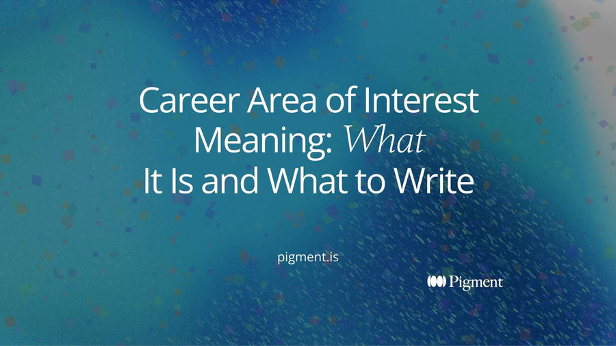 Abstract cover for career area of interest meaning: six pastel circles in a loose hexagon, two neighbors drawn closer to suggest a person's top interest areas