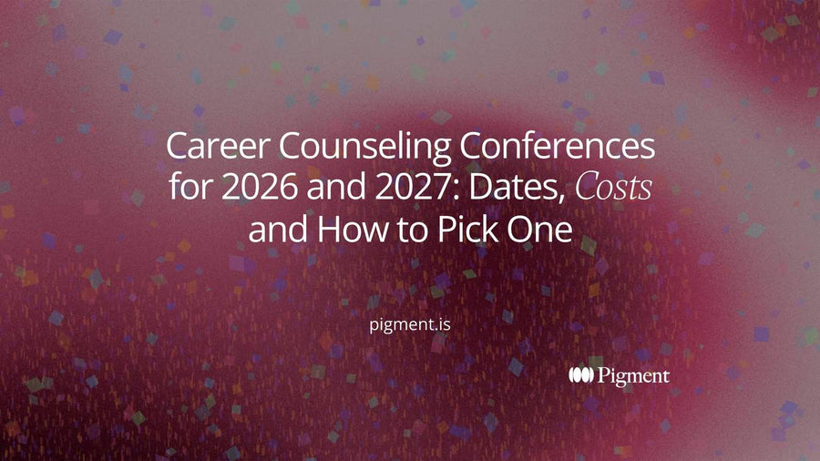 Cover for a guide to career counseling conferences in 2026 and 2027: dates, costs, formats and how to pick one
