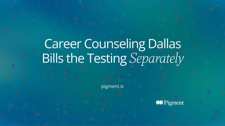 Abstract composition of two stacks of geometric forms of different sizes resting on one line, standing for the two separate bills in career counseling Dallas practices charge: session hours and testing