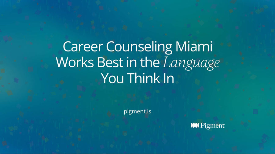 Abstract composition of two overlapping rounded shapes merging into one path, for readers weighing career counseling Miami options in English or Spanish