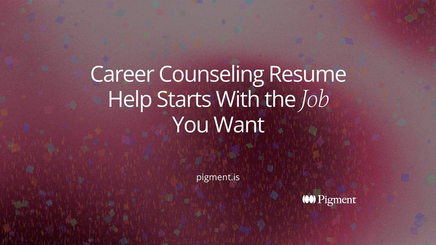 Abstract composition of scattered arrows turning toward one circular target beside a plain page, standing for a career counseling resume session that picks the target job first