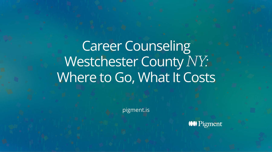 Cover for a guide to career counseling in Westchester County, NY: two paths, free county and library help and paid private counselors, compared side by side.