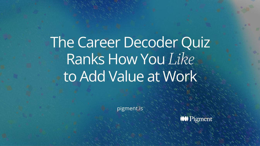 Abstract cover for a career decoder quiz guide: eight circles for the eight workplace personas, three of them larger and filled for a top three