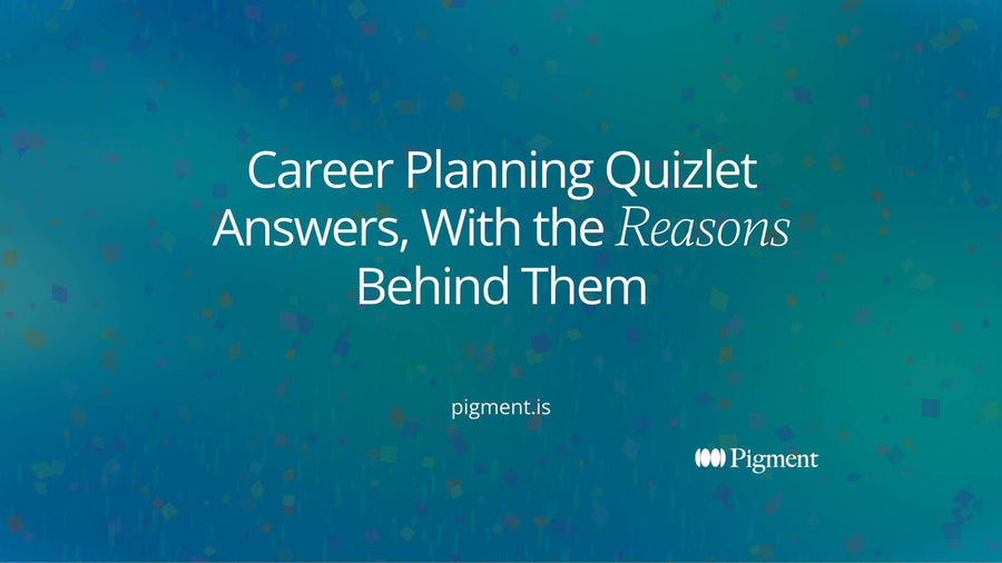 Abstract cover for a career planning quizlet study guide: a small stack of outlined cards on warm cream joined by one thin line to an open, filled-in plan.