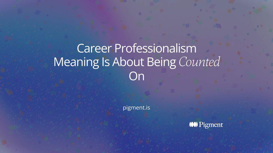 Abstract composition of five evenly spaced circles joined by a steady line, a visual for the career professionalism meaning: reliable work people can count on.