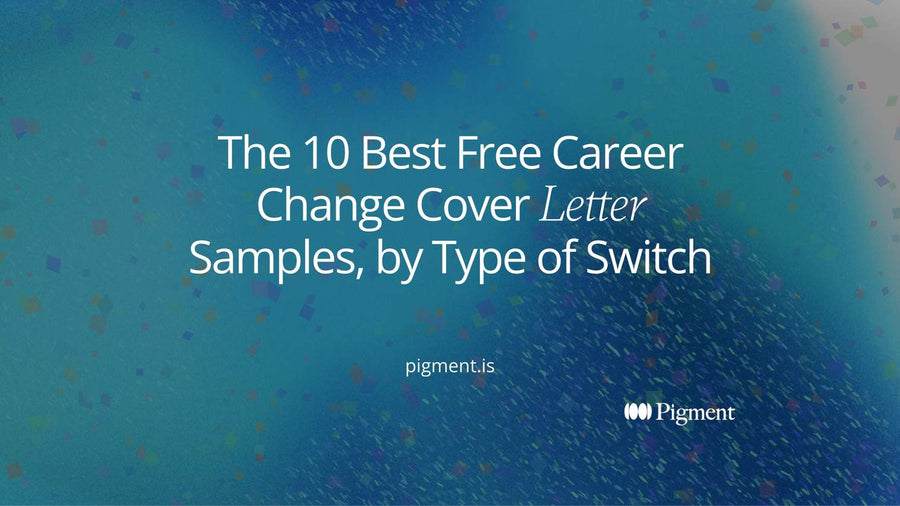 Abstract cover for free career change cover letter samples: ten shapes in a row for ten kinds of career switch, one highlighted as the closest match