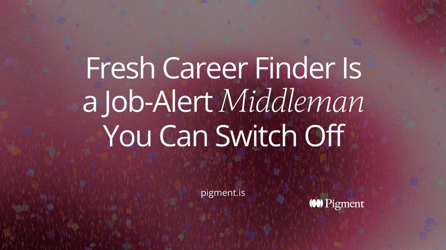 Abstract composition of a stream of small envelopes passing through one gate and branching toward other boards, for an article on what Fresh Career Finder is and how to stop it.