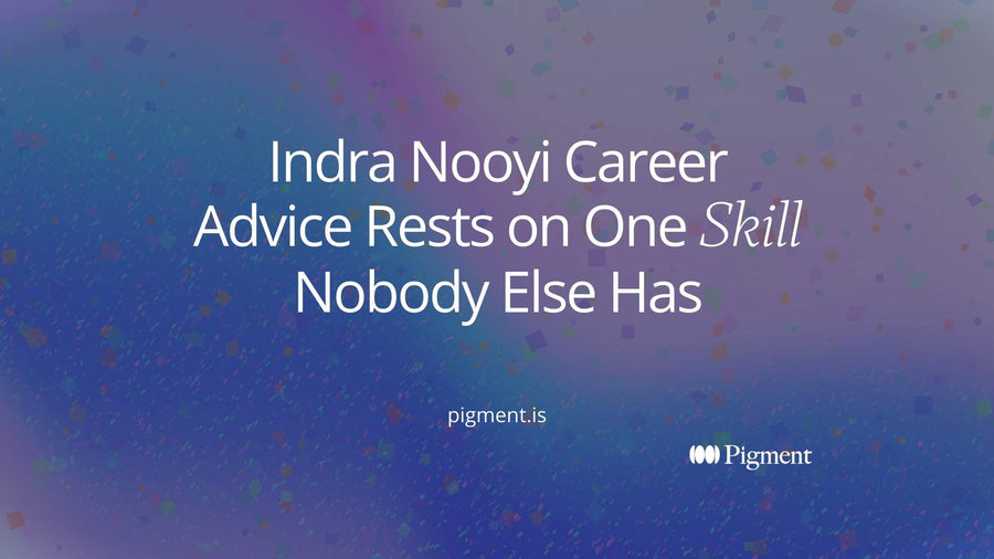 Cover reading Indra Nooyi Career Advice Rests on One Skill Nobody Else Has, with the word Skill set in italic serif