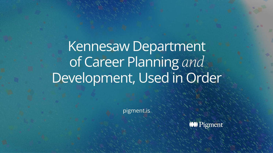 Abstract geometric composition on warm cream: two linked circles in lavender and peach with smaller mint, ice and lilac circles around them, for the Kennesaw Department of Career Planning and Development