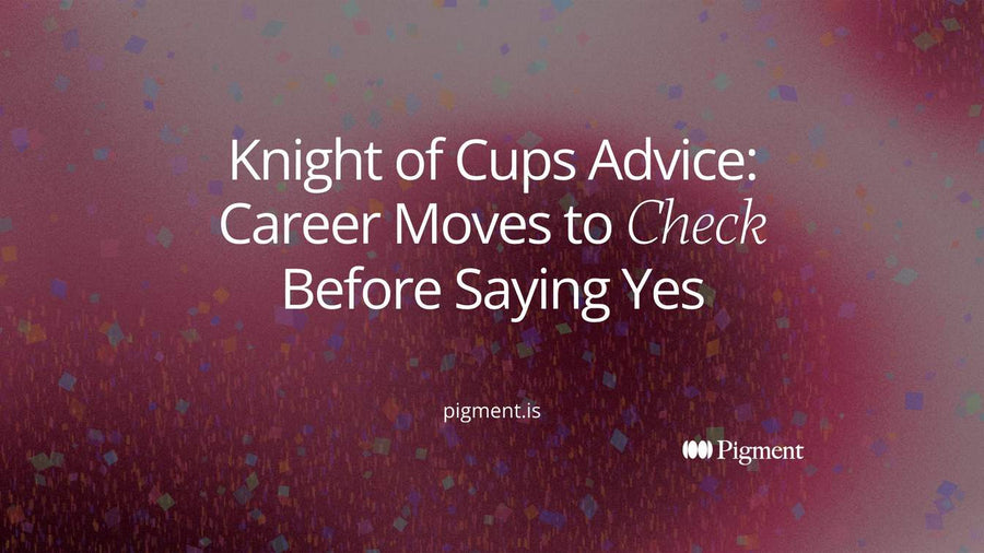 Cover for Knight of Cups career advice: the title, Knight of Cups Advice: Career Moves to Check Before Saying Yes, on a deep red gradient