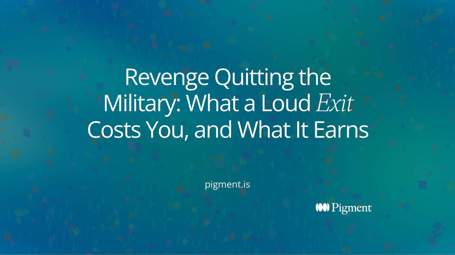 Cover image with the title Revenge Quitting the Military: What a Loud Exit Costs You, and What It Earns, with Exit in italics.