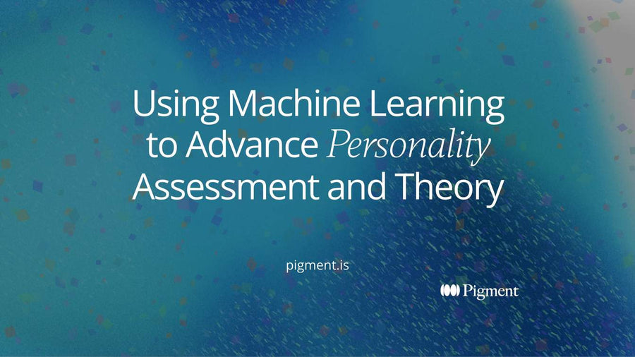 Abstract cover for a guide to using machine learning to advance personality assessment and theory: scattered soft dots resolving into eight ordered circles on cream.