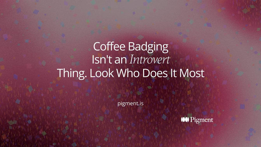 Cover image with the title Coffee Badging Isn't an Introvert Thing. Look Who Does It Most, with Introvert in italics.